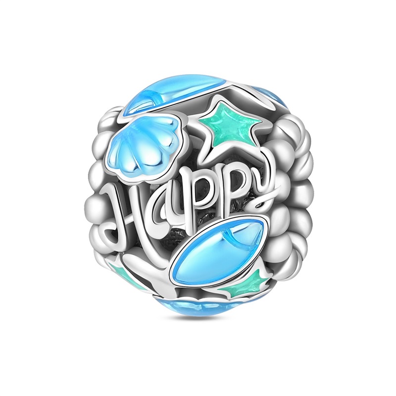 Paradise Jewelry & Watches Llc Miami - 2026 新 925 スターリングシルバーオーシャンパラダイスチャームビーズフィット 3 ミリメートルオリジナルブレスレット