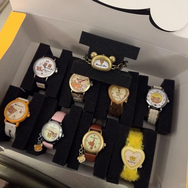 Moments Watches & Jewelry Burlington - オリジナルリラックマ グルグルモーメントシリーズ腕時計ブラインドボックスかわいい漫画デザイントレンディな収集価値のあるおもちゃギフト男性女性向け
