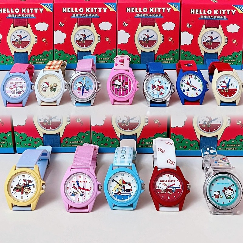 Moments Watches & Jewelry Burlington - モエッチ サンリオ ハローキティ 子供っぽい楽しい瞬間シリーズ フィギュア 漫画猫ウォッチ