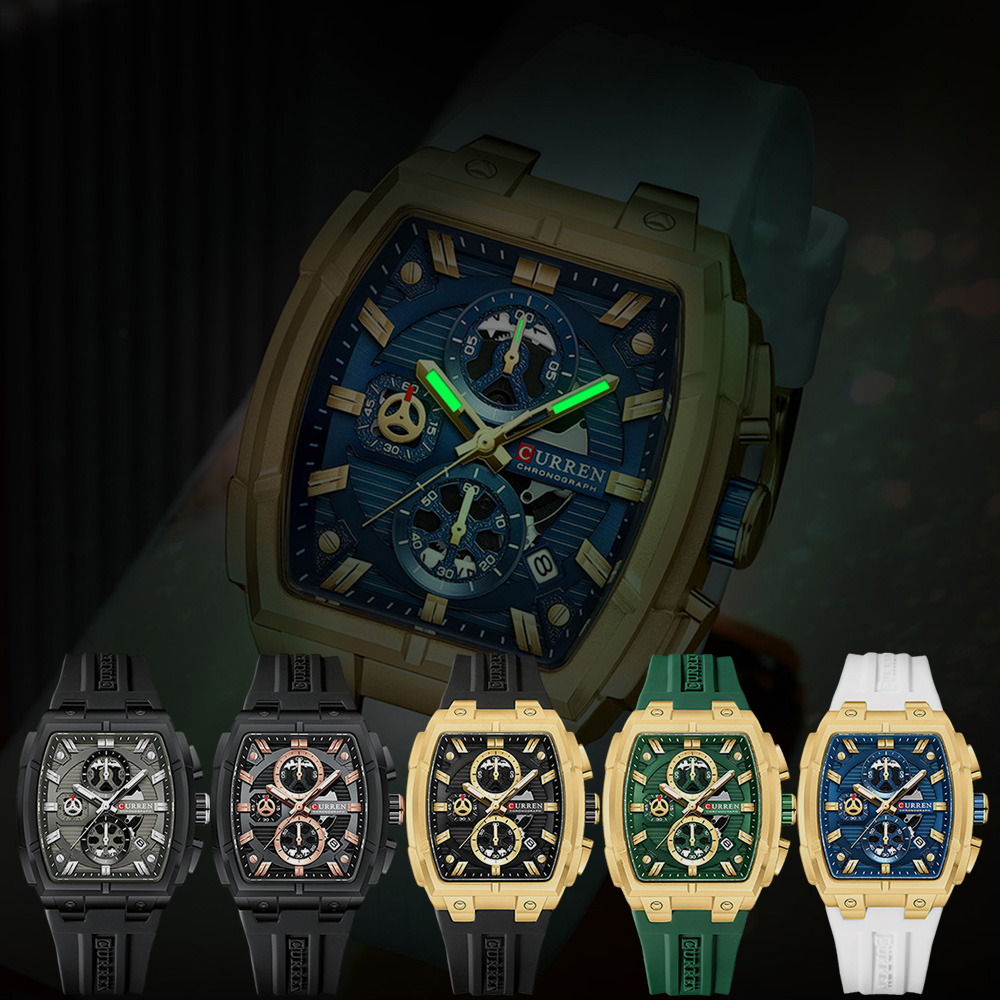CURREN 高級ヴィンテージ腕時計 メンズ スポーツ クロ - Jewelry For Watches のレビューと価格