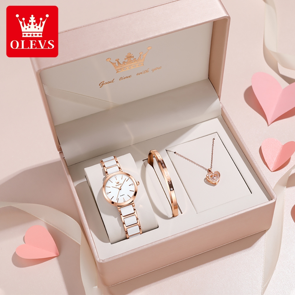 OLEVSレディース腕時計5877高級エレガントクォーツ腕時 - Jewelry For Watches のレビューと価格