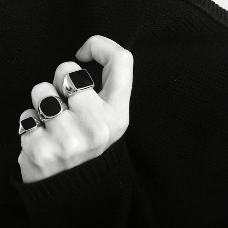 Vnox スタイリッシュなシグネットリング、男性用、男性ピン - Mens Signet Ring のレビューと価格