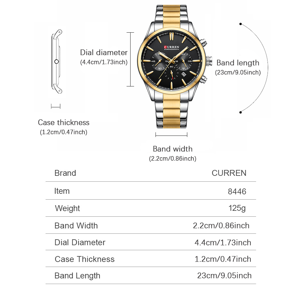 カレンカジュアルクォーツクロノスポーツ腕時計ブランド男性用ス - Jewelry For Watches のレビューと価格