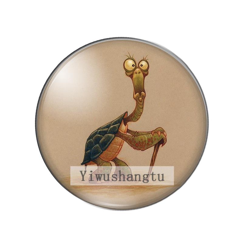動物の絵が描かれた丸いガラスのカボション,動物の絵が描かれた - Paradise Jewelry & Watches Llc Miami のレビューと価格