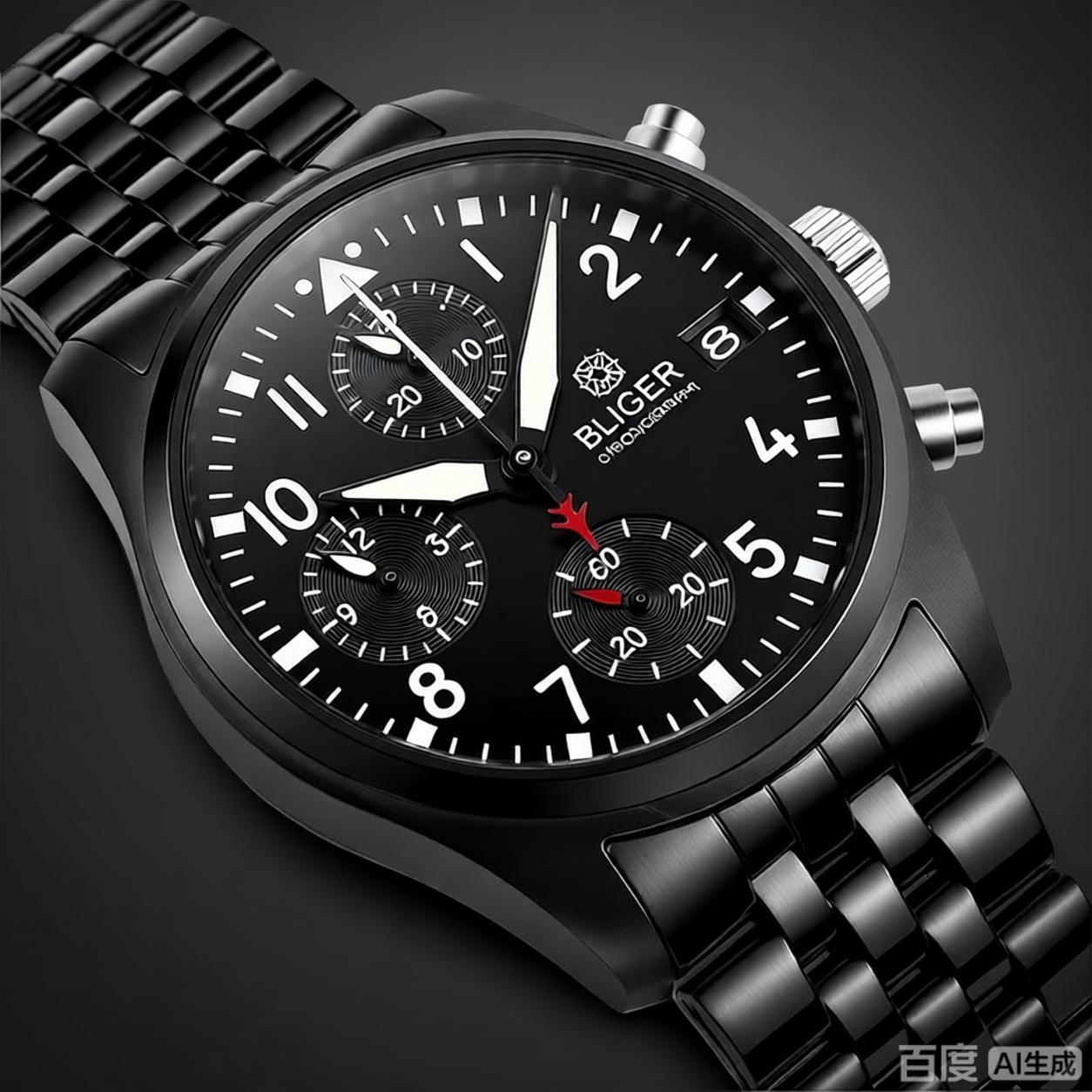 BLIGER フルブラック ブラッシュド 38 ミリメートル - Jewelry For Watches のレビューと価格