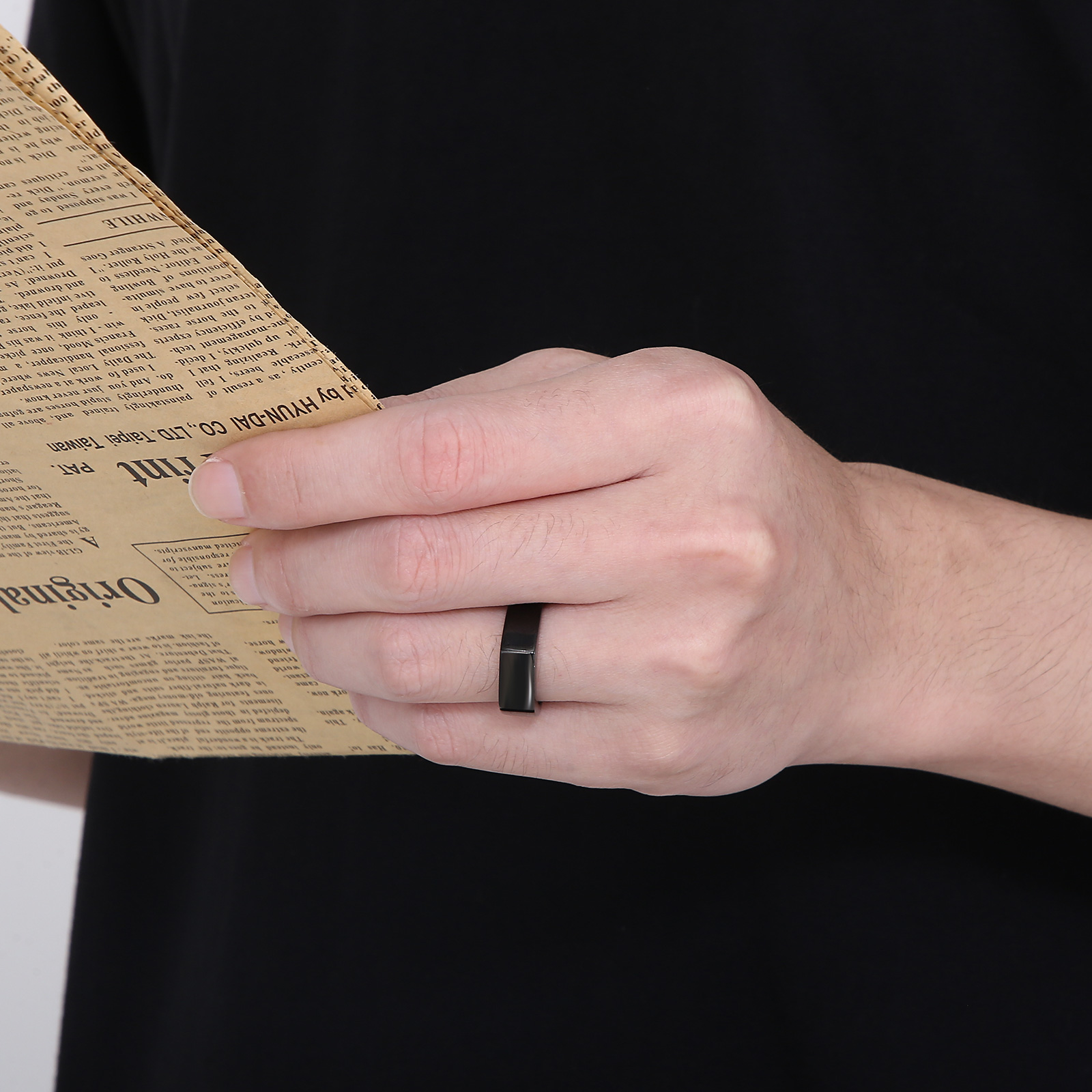 シグネットリング ステンレス鋼リング クラシック ヒップスタ - Mens Signet Ring のレビューと価格