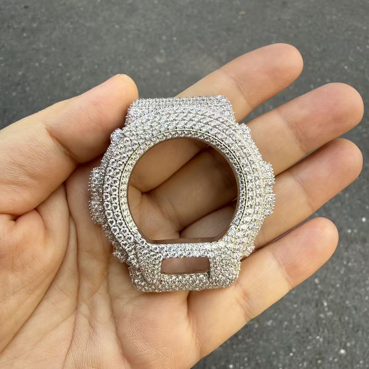ヒップホップ 5A+ CZストーン装飾 ブリンブリン アイス - Jewelry Watches For Men のレビューと価格